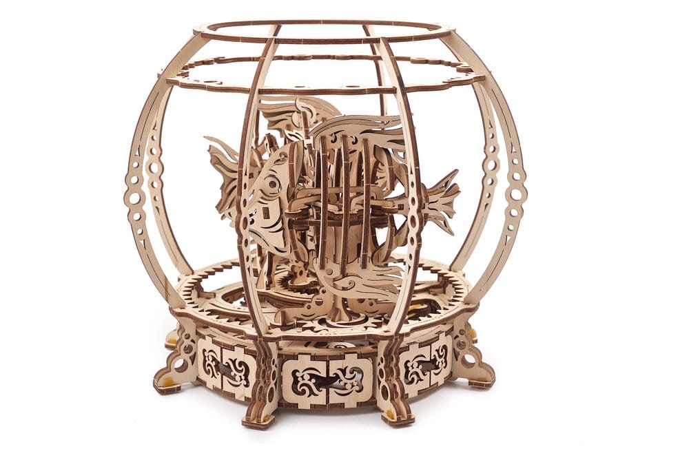 Ugears Puzzle de madera 3D Acuario Mecánico