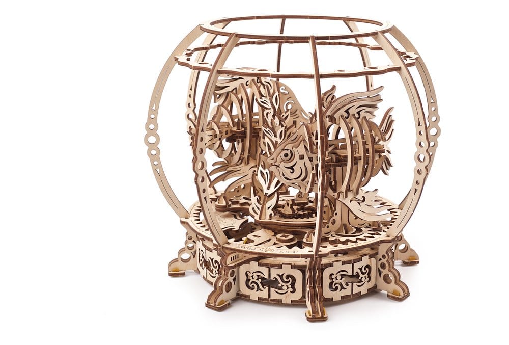 Ugears Puzzle de madera 3D Acuario Mecánico