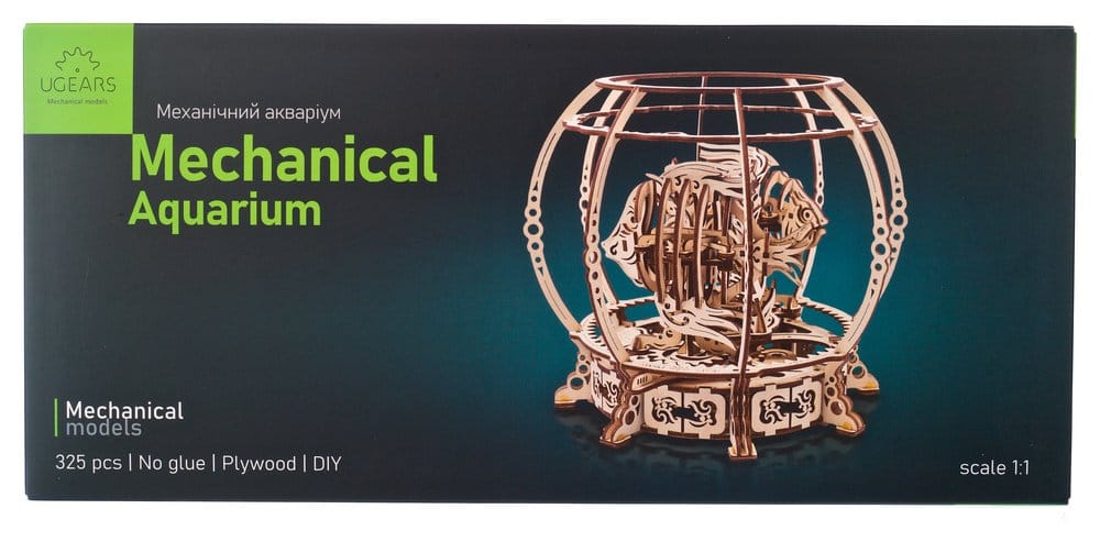 Ugears Puzzle de madera 3D Acuario Mecánico