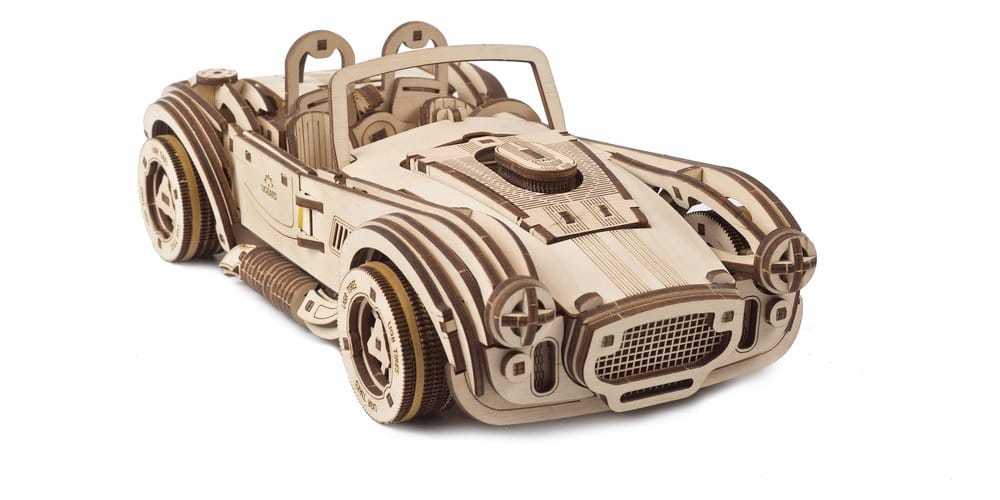 Ugears Puzzle de madera 3D Coche deportivo Cobra Drift