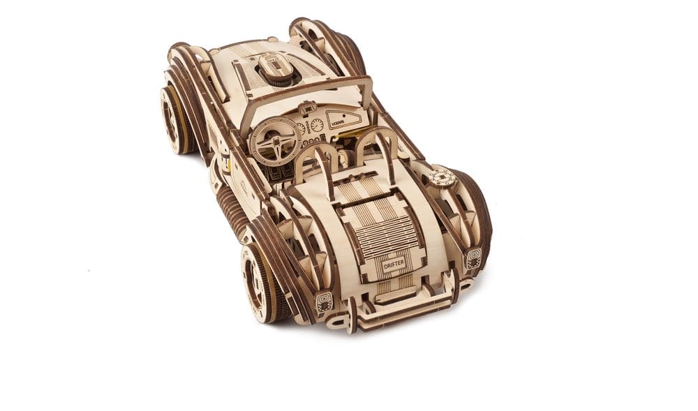 Ugears Puzzle de madera 3D Coche deportivo Cobra Drift