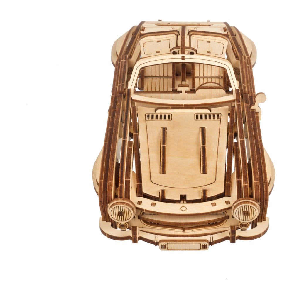 Ugears Puzzle de madera 3D Cupé Deportivo con Puertas de Ala de Gaviota
