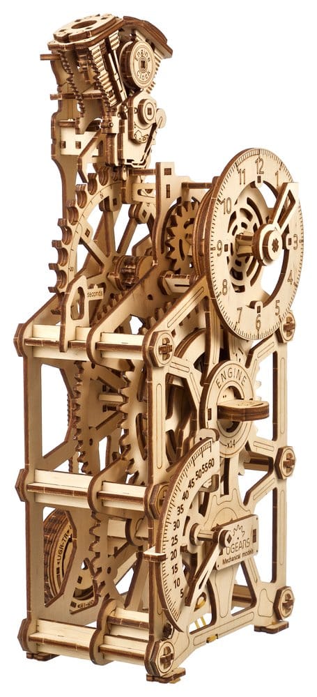 Ugears Puzzle de madera 3D Reloj de Motor