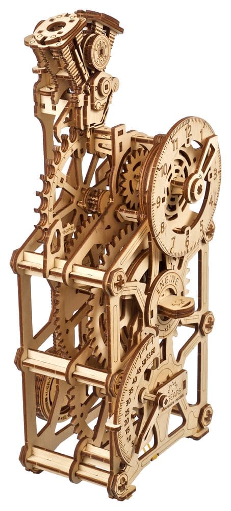 Ugears Puzzle de madera 3D Reloj de Motor