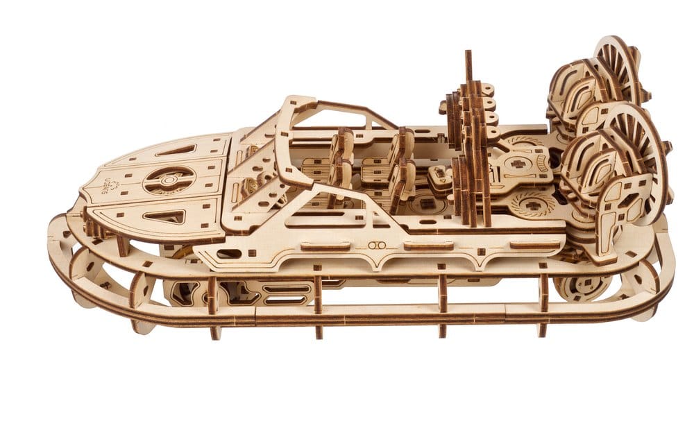Ugears Puzzle de madera 3D Aerodeslizador de Rescate