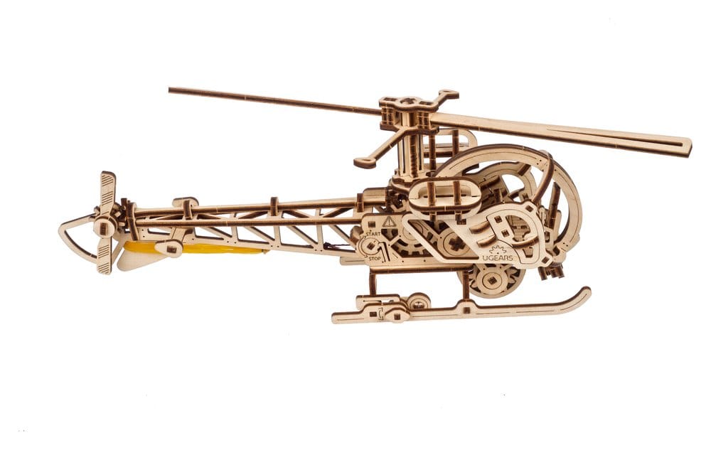 Ugears Puzzle de madera 3D Mini Helicóptero