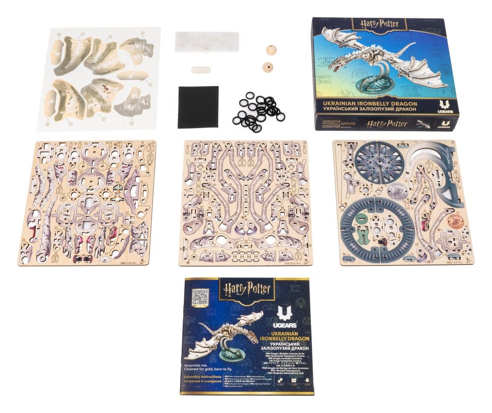 Harry Potter Puzzle de madera 3D Dragón Ironbelly Ucraniano