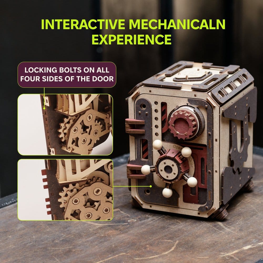 Ugears Maqueta de madera 3D Safe Too 17 cm
