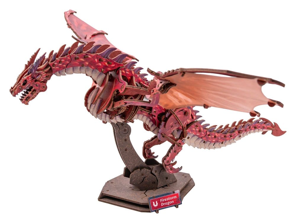 Ugears Maqueta de madera 3D Firestorm Dragon 43 cm