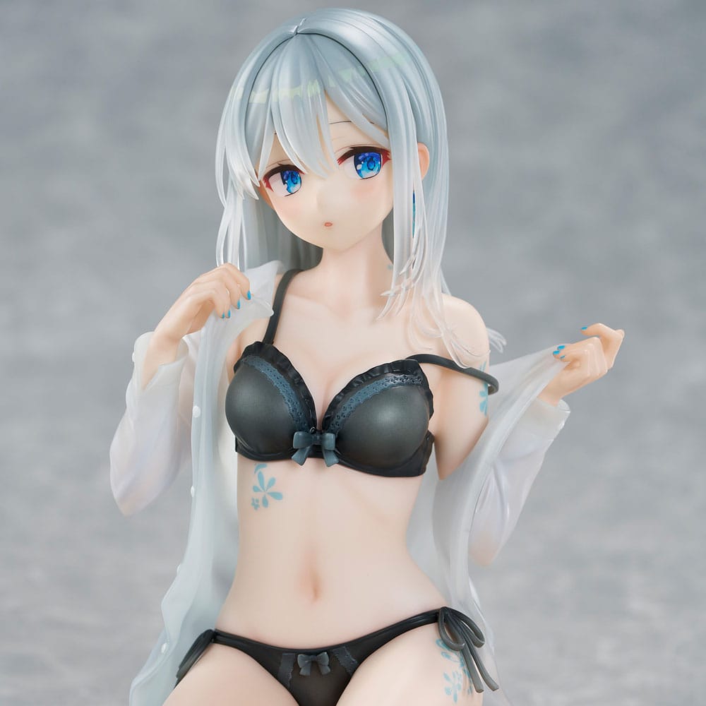 Original Character Estatua PVC 1/7 Silver-Haired Girl Sky Blue Morning Special Outfit Ver. by Fuumi Illustration 16 cm