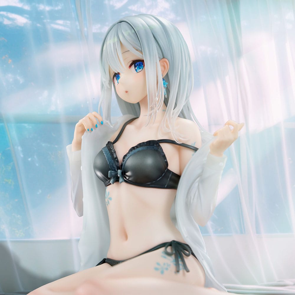 Original Character Estatua PVC 1/7 Silver-Haired Girl Sky Blue Morning Special Outfit Ver. by Fuumi Illustration 16 cm