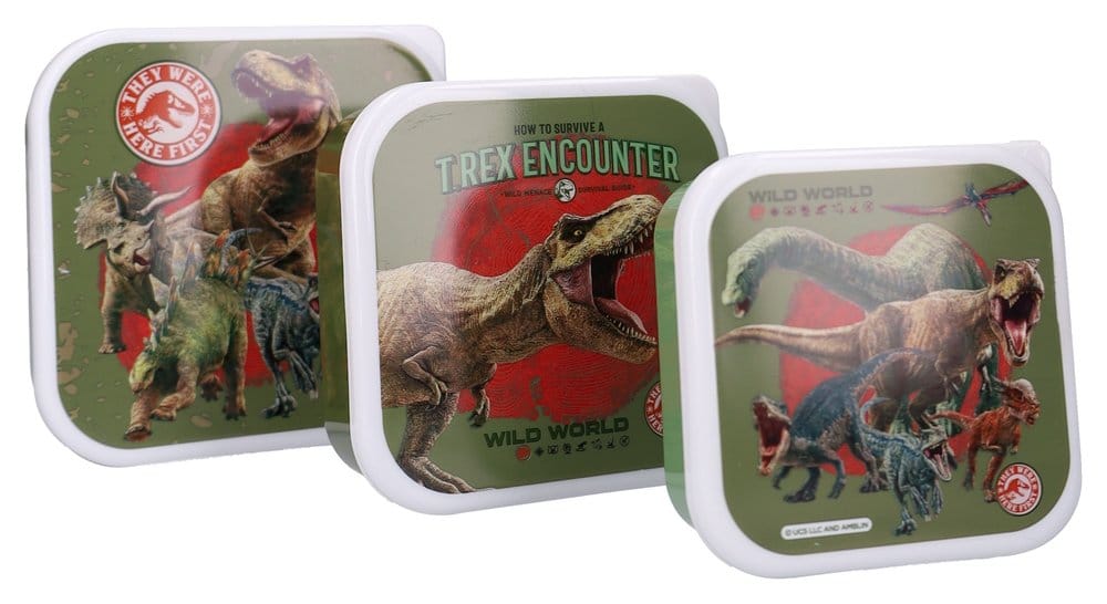 Jurassic World Fiambrera Set Fresh Bites 12 cm