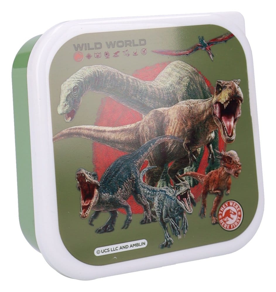 Jurassic World Fiambrera Set Fresh Bites 12 cm