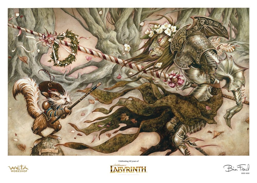 Dentro del laberinto Lámina The Knight Who Never Yields Edición Limitada 30 cm Frikytopia