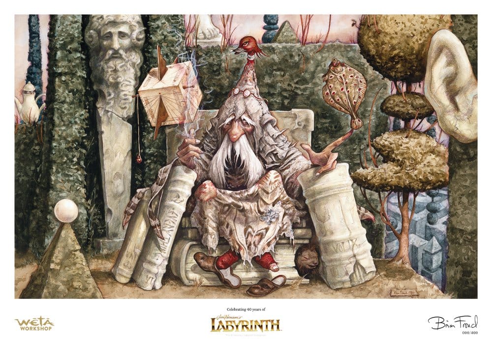 Dentro del laberinto Lámina Wiseman of the Labyrinth Edición Limitada 30 cm