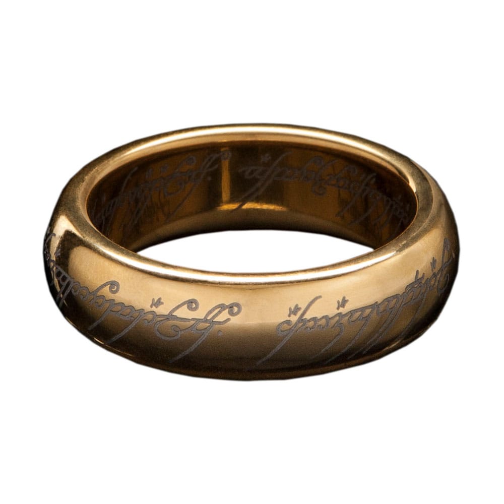 El Señor de los Anillos Anillo Único de tungsteno (bañado en oro) Talla 08 Frikytopia