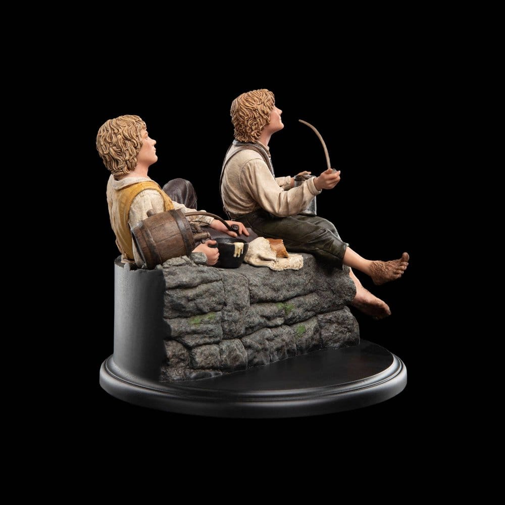 El Señor de los Anillos Estatua Merry y Pippin 12 cm