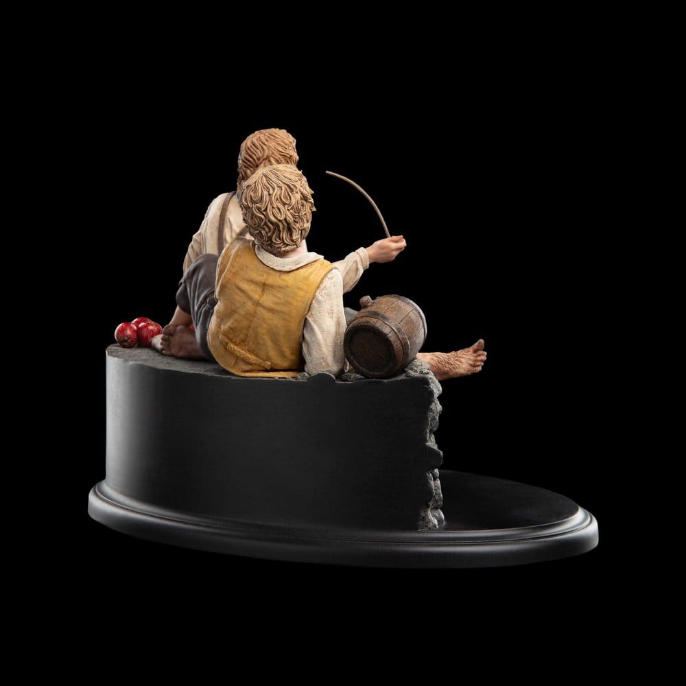 El Señor de los Anillos Estatua Merry y Pippin 12 cm