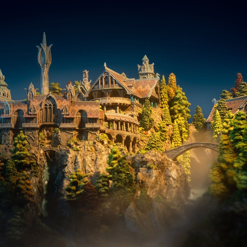El Señor de los Anillos Entorno en Miniatura Rivendell 28 cm