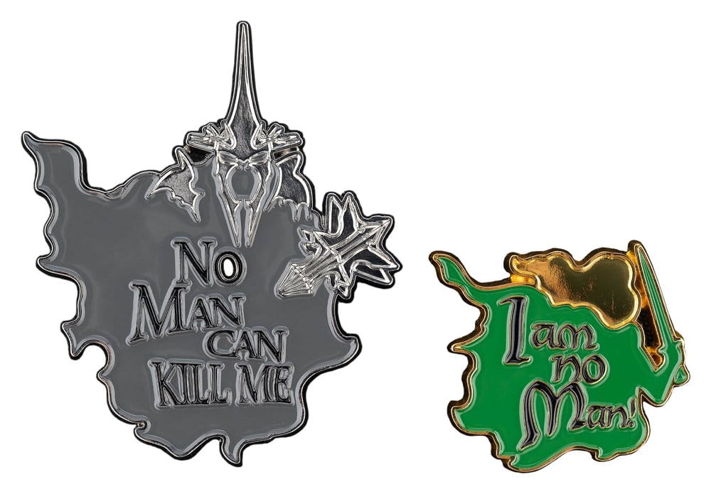 El Señor de los Anillos Pack de 2 Pins No Man can Kill Me & I Am No Man! 7 cm