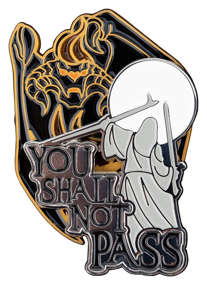 El Señor de los Anillos Pack de 2 Pins You Shall Not Pass 8 cm Frikytopia