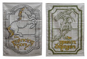 El Señor de los Anillos juego de 2 Paños de cocina Green Dragon & Prancing Pony 69 cm