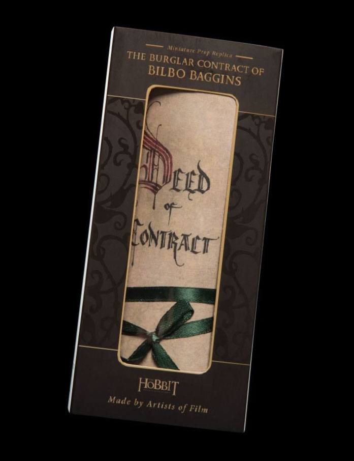 El Hobbit Réplica Mini Contrato de Bilbo