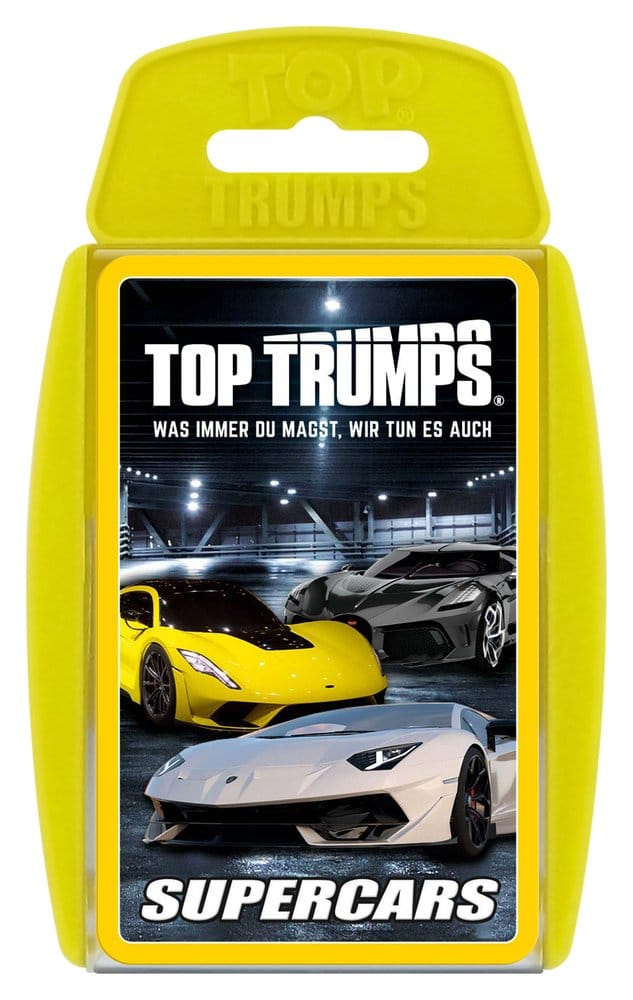 Super Cars Juego de cartas Top Trumps *Edición Alemana* Frikytopia