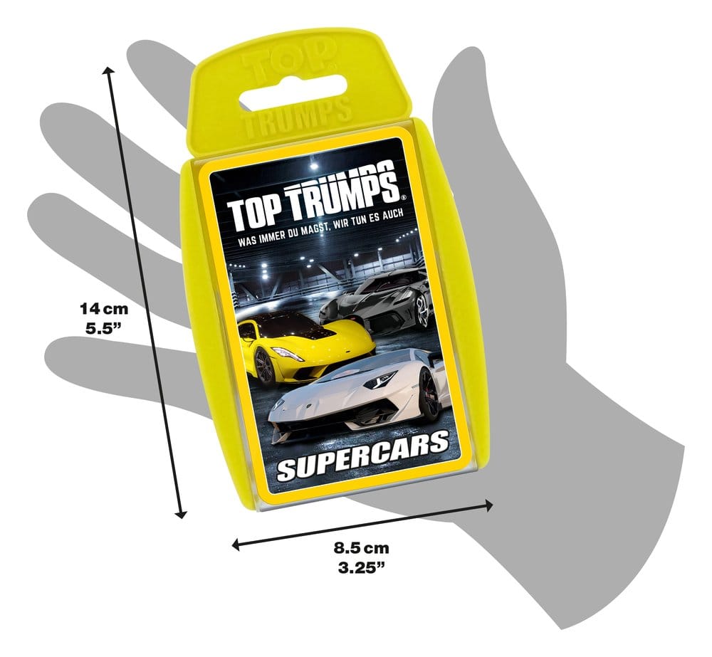 Super Cars Juego de cartas Top Trumps *Edición Alemana*