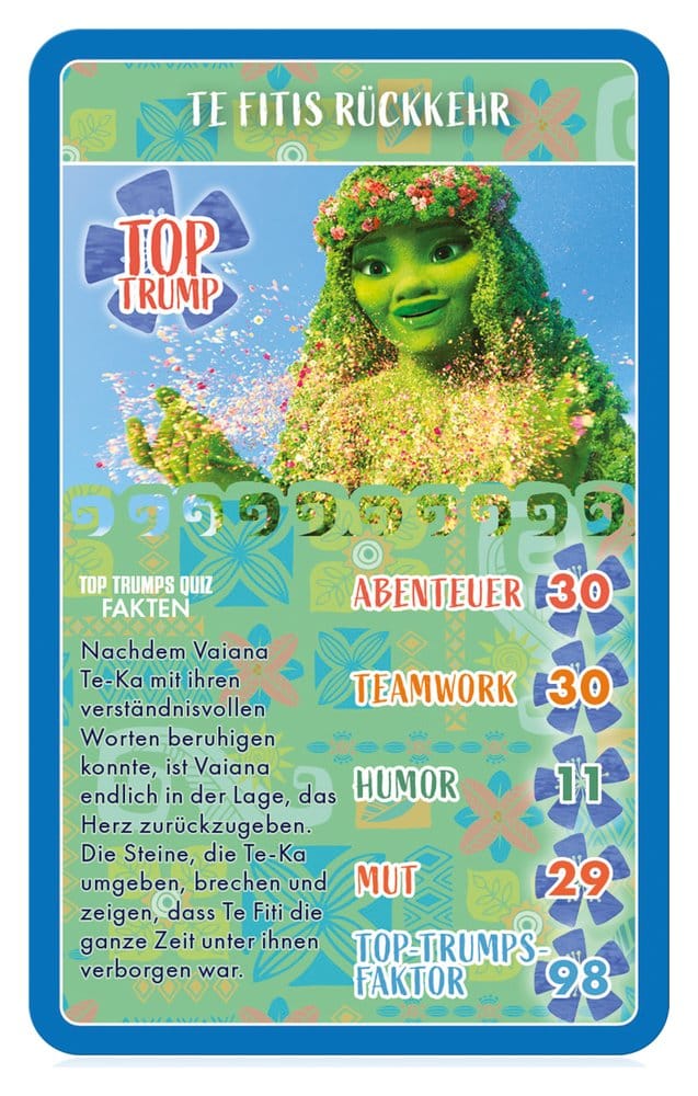 Vaiana Juego de cartas Top Trumps *Edición Alemana*