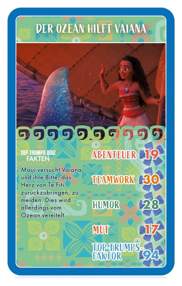 Vaiana Juego de cartas Top Trumps *Edición Alemana*