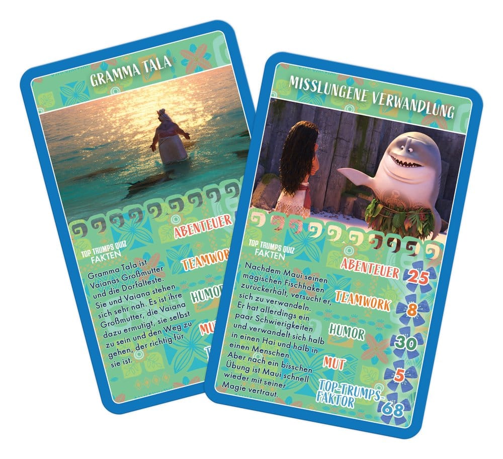 Vaiana Juego de cartas Top Trumps *Edición Alemana*