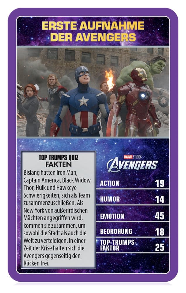 Marvel Juego de cartas Top Trumps Collectables *Edición Alemana*