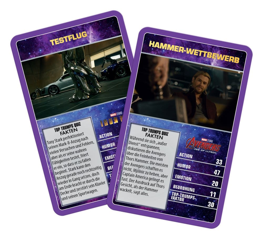 Marvel Juego de cartas Top Trumps Collectables *Edición Alemana*