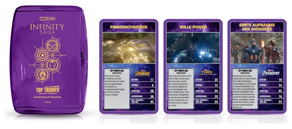 Marvel Juego de cartas Top Trumps Collectables *Edición Alemana*