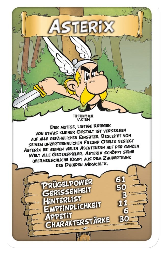 Asterix Juego de cartas Top Trumps *Edición Alemana*