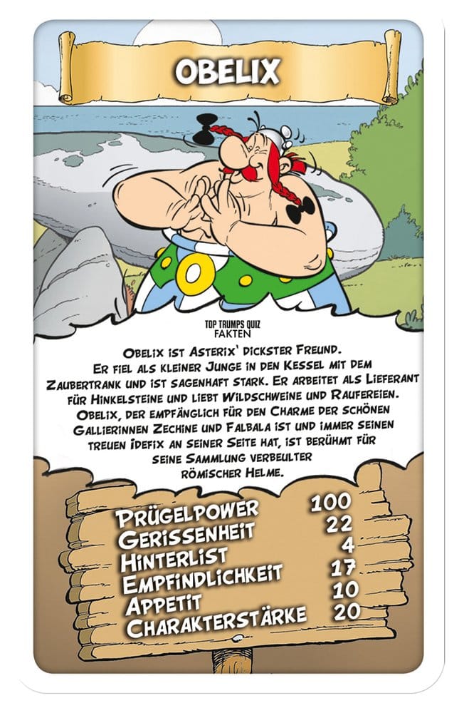 Asterix Juego de cartas Top Trumps *Edición Alemana*