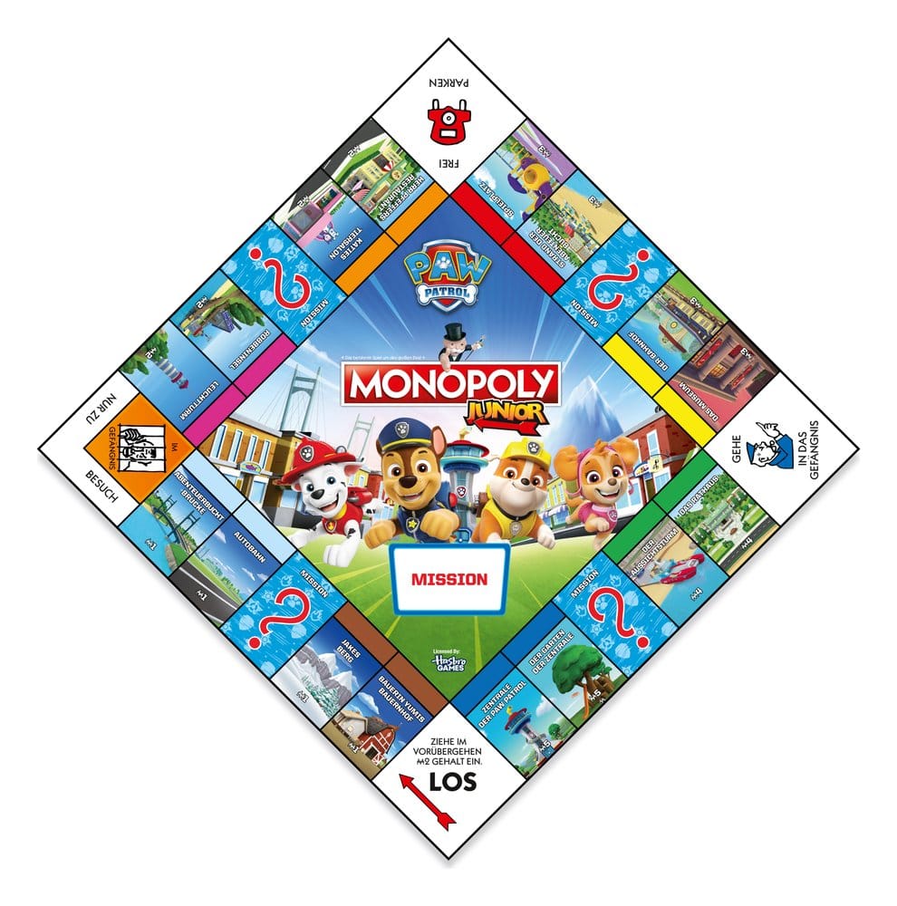 PAW Patrol Juego de Mesa Monopoly Junior *Edición Alemana*