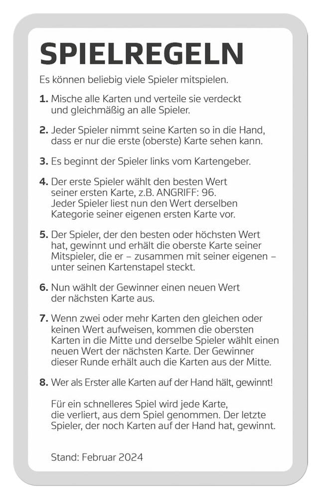 Bundesliga 2 Edition Juego de cartas Top Trumps Collectables *Edición Alemana*