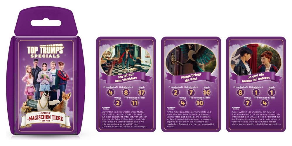 Die Schule der magischen Tiere Juego de cartas Top Trumps *Edición Alemana*