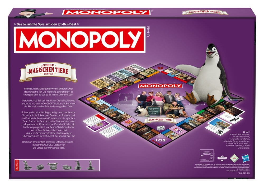 Monopoly Juego de mesa La escuela de los animales mágicos *Edición Alemán*