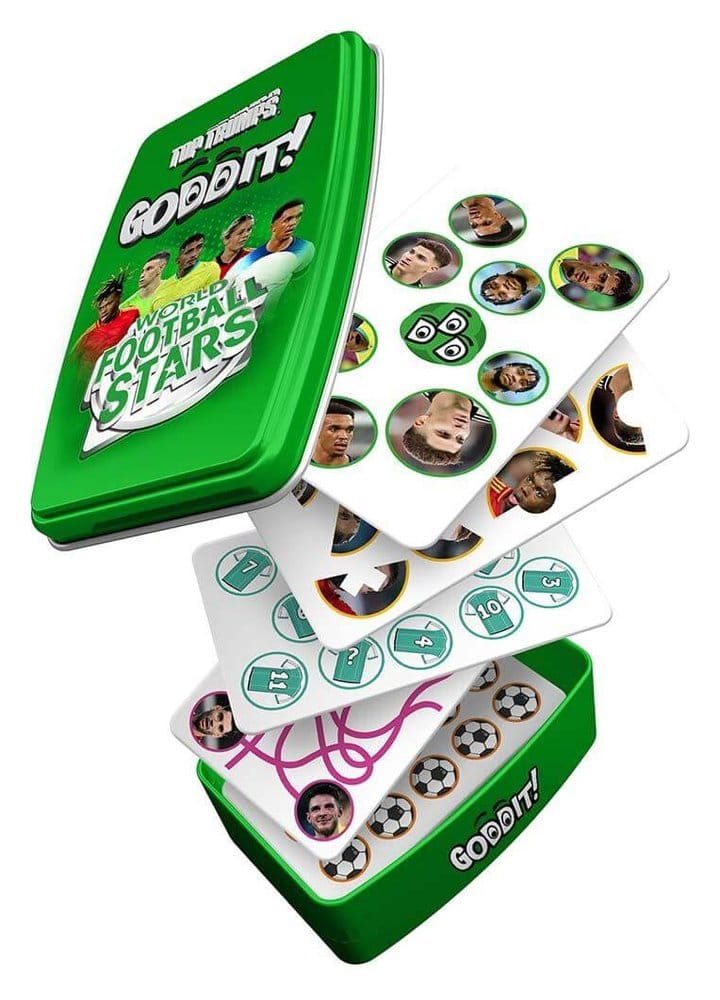 Estrellas Mundiales del Fútbol Juego de Cartas Goddit!