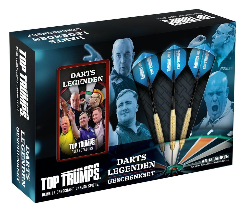 Darts Top Trumps Set de regalo con dardos *Edición Alemana*