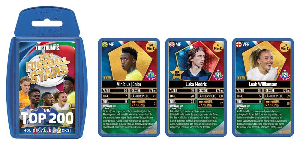World Football Stars Juego de cartas 200 Pack 2 *Edición Alemana*