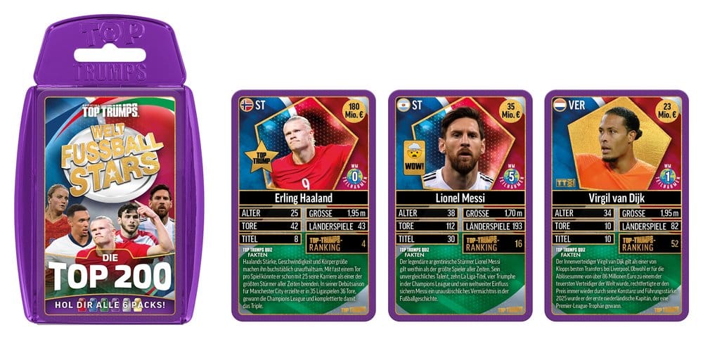 World Football Stars Juego de cartas 200 Pack 4 *Edición Alemana*