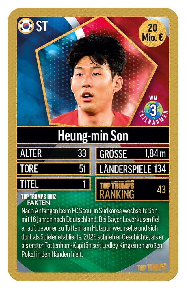 World Football Stars Juego de cartas 200 Pack 6 *Edición Alemana*