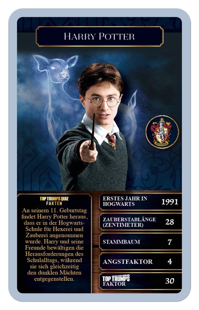 Harry Potter Juego de Cartas Top Trumps Brujas y Magos New Version *Edición Alemán*