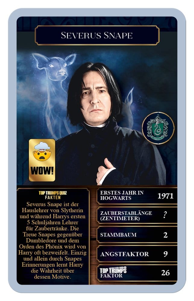 Harry Potter Juego de Cartas Top Trumps Brujas y Magos New Version *Edición Alemán*