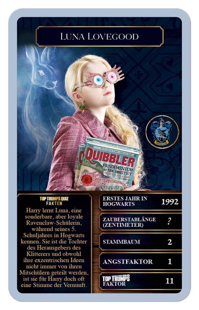 Harry Potter Juego de Cartas Top Trumps Brujas y Magos New Version *Edición Alemán*