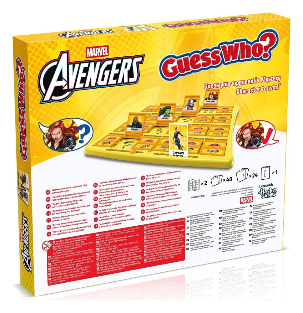 Marvel Juego de mesa ¿Quién es? Avengers